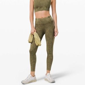 Lululemon Fast and Free High Rise Tight 25" *Ice Dye
Ice Wash Moss Green…